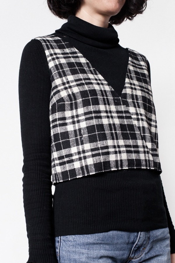Markoo Nikki Plaid Top Markoo Nikki Plaid Top