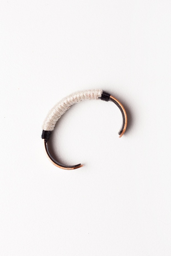 WWAKE x Assembly New York Large Wrapped Cuff-white WWAKE x Assembly New York Large Wrapped Cuff-white
