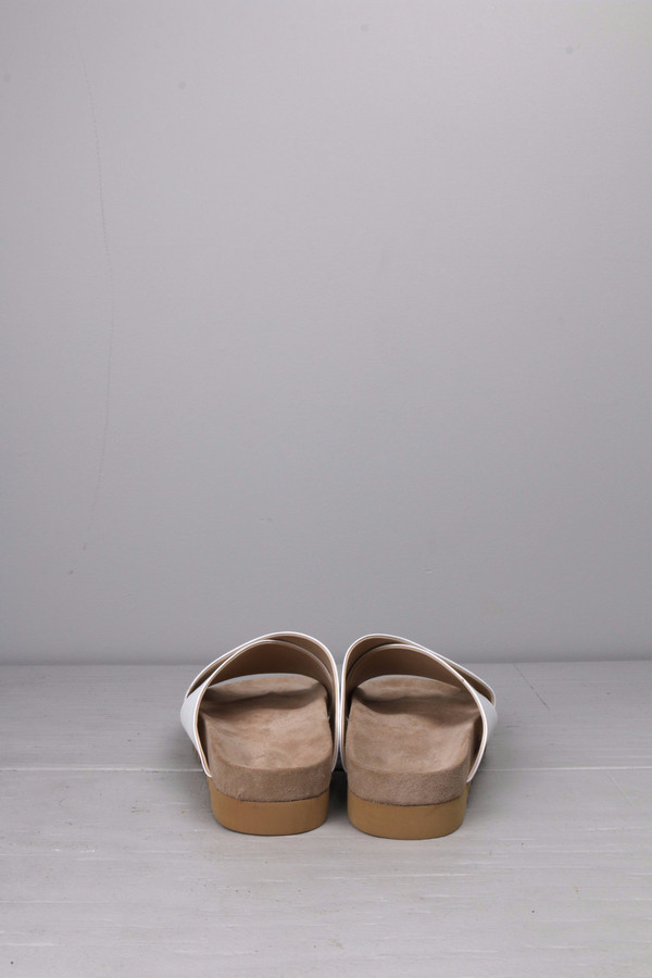 L'agence Cross Sandal White Leather L'agence Cross Sandal White Leather
