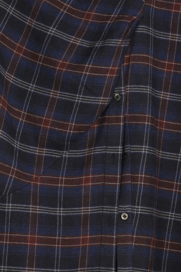 Thakoon Addition Flannel Open Back Shirt Thakoon Addition Flannel Open Back Shirt