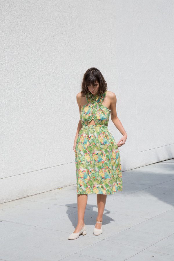 Rachel Antonoff Samantha Wrap Halter Dress Rachel Antonoff Samantha Wrap Halter Dress
