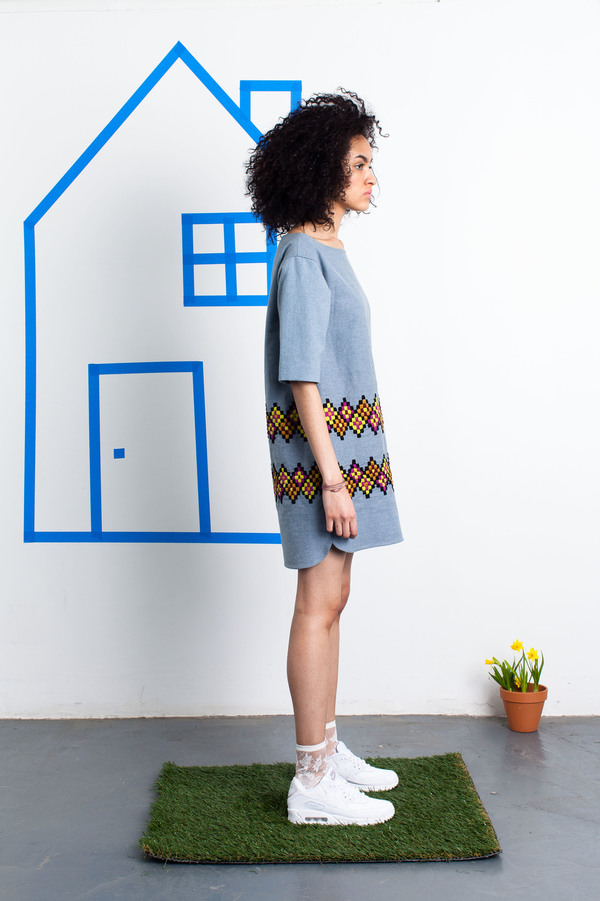 Harare Embroidered Denim Dress Harare Embroidered Denim Dress