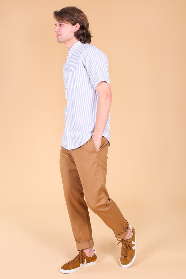 Billy Reid Leonard Chino In Dark Tan Billy Reid Leonard Chino In Dark Tan
