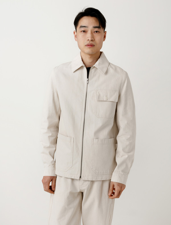 Margaret Howell MHL Side Adjustor Jacket Natural Denim Margaret Howell MHL Side Adjustor Jacket Natural Denim