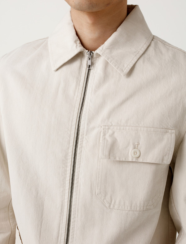 Margaret Howell MHL Side Adjustor Jacket Natural Denim Margaret Howell MHL Side Adjustor Jacket Natural Denim