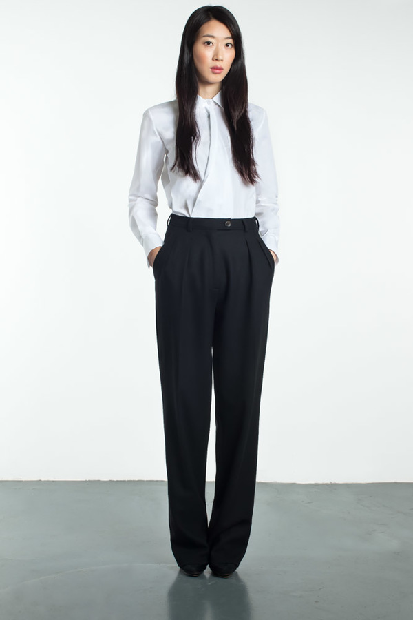 Tia Cibani Classic Shirt With Asymmetric Extension Tia Cibani Classic Shirt With Asymmetric Extension