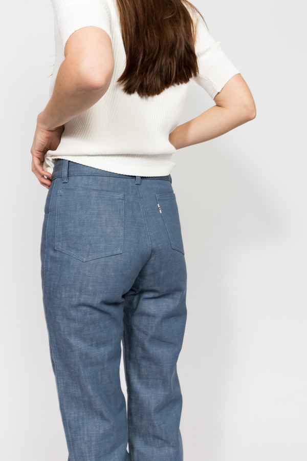 Maison Kitsune Colored Denim Bootcut Maison Kitsune Colored Denim Bootcut