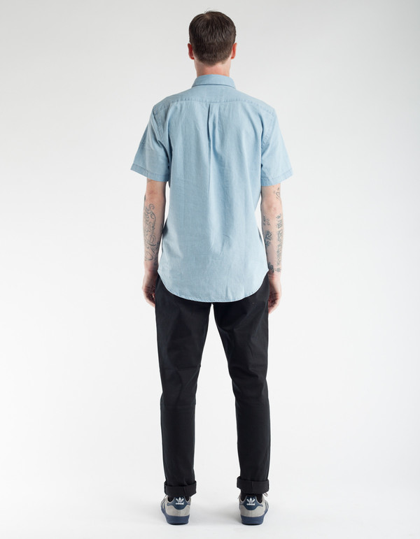Portuguese Flannel Caue Short Sleeve Shirt Light Blue Portuguese Flannel Caue Short Sleeve Shirt Light Blue
