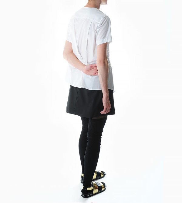 Sacai Luck Leather & Knit Combination Thigh-High Socks Sacai Luck Leather & Knit Combination Thigh-High Socks