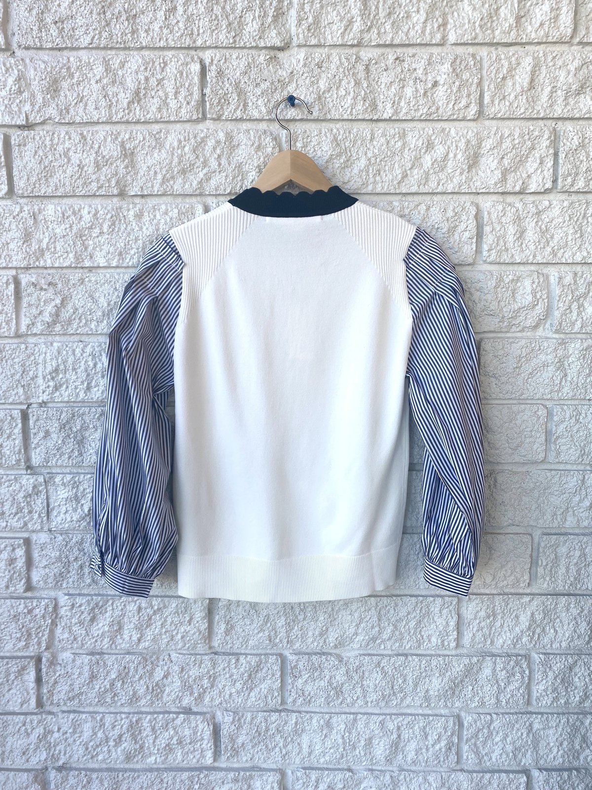 Veronica Beard ROY MIXED MEDIA PULLOVER 