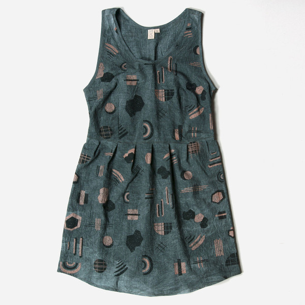 Make it Good Pleated Tank Dress in Shapes Make it Good Pleated Tank Dress in Shapes