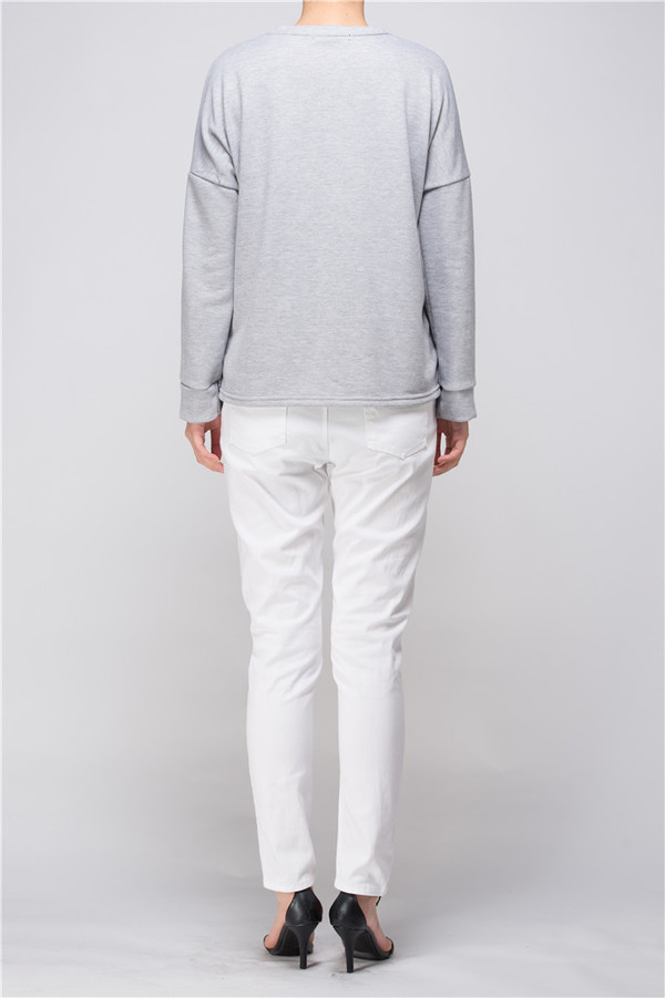 Few Moda Grey Knot-Detail Top Few Moda Grey Knot-Detail Top