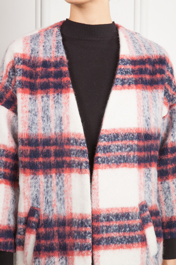 Few Moda Tartan Cardigan/Coat Few Moda Tartan Cardigan/Coat