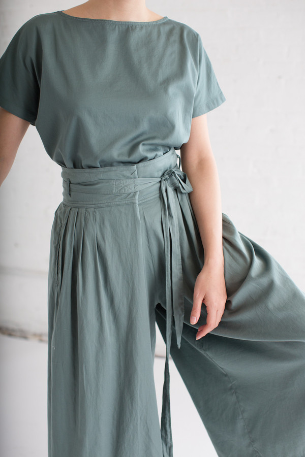 Black Crane Origami Culotte in Dark Forest Black Crane Origami Culotte in Dark Forest