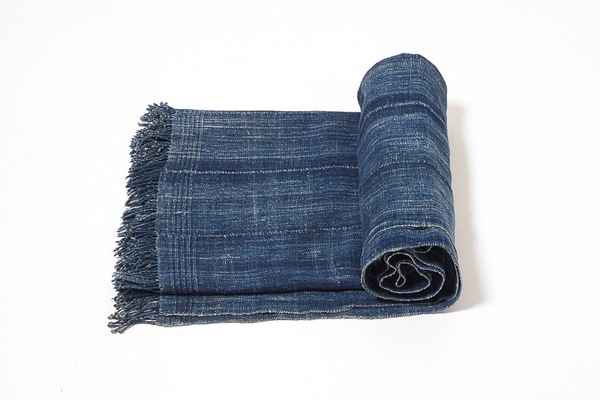 Osei-Duro Strip Woven Indigo Blanket Osei-Duro Strip Woven Indigo Blanket