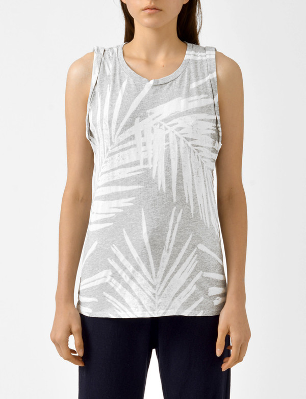 Calder Louise Tank Palm Print Calder Louise Tank Palm Print