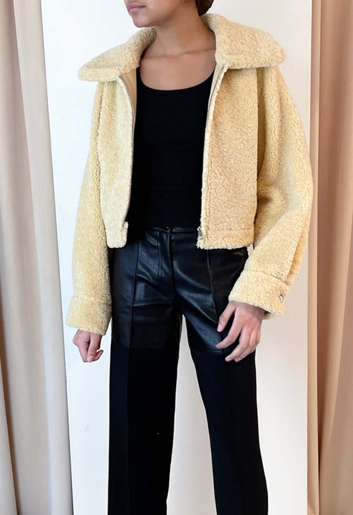 vegan shearling jacket