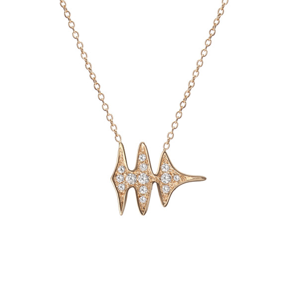 Shahla Karimi 14K Gold Sounds Necklace No. 1 - "Hello Gorgeous" - Barbra Streisand Shahla Karimi 14K Gold Sounds Necklace No. 1 - "Hello Gorgeous" - Barbra Streisand