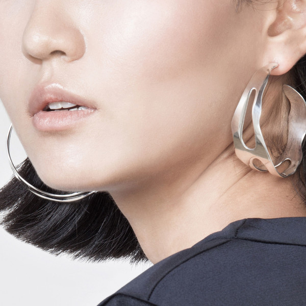 Shahla Karimi Paris Lake Large Hoop Earrings Shahla Karimi Paris Lake Large Hoop Earrings