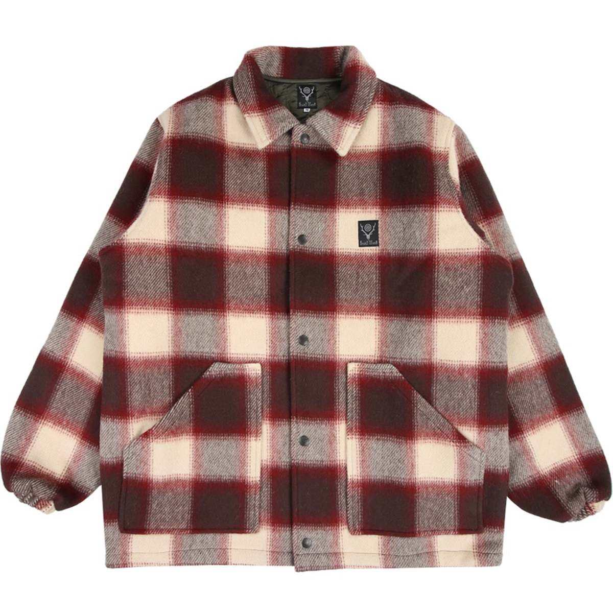 plaid coach jacket