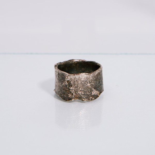 Alice Waese Silver Cut Bark Ring Alice Waese Silver Cut Bark Ring