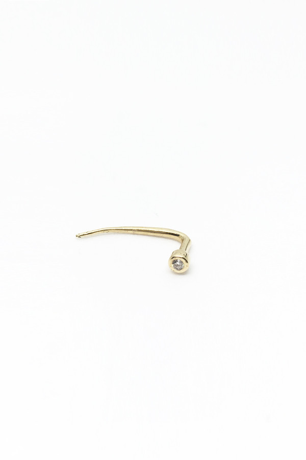Gabriela Artigas & Company 14K White Diamond Single Tusk Gabriela Artigas & Company 14K White Diamond Single Tusk