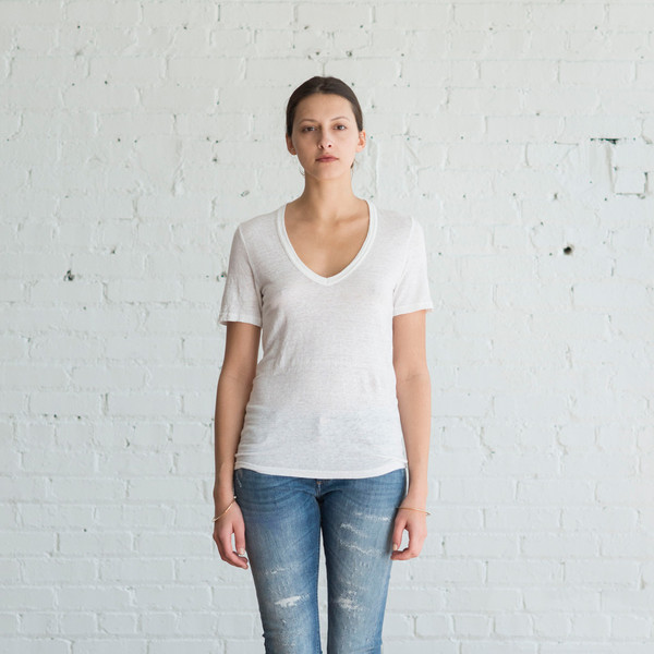 Isabel Marant Etoile Kranger V-Neck White $145 Isabel Marant Etoile Kranger V-Neck White $145