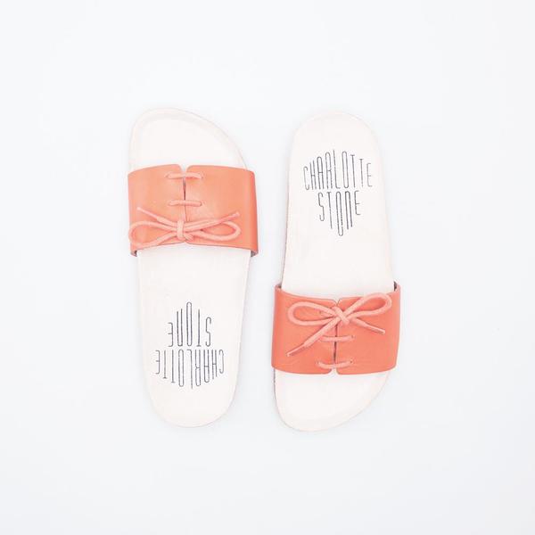 Charlotte Stone Barton Sandals - Coral Charlotte Stone Barton Sandals - Coral