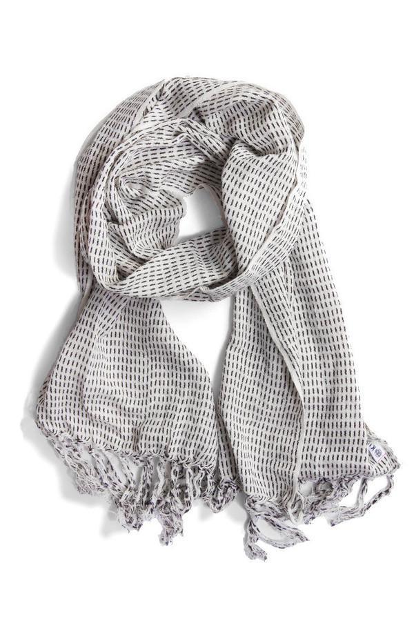 Kiriko Karu Ori White Dash Scarf Kiriko Karu Ori White Dash Scarf