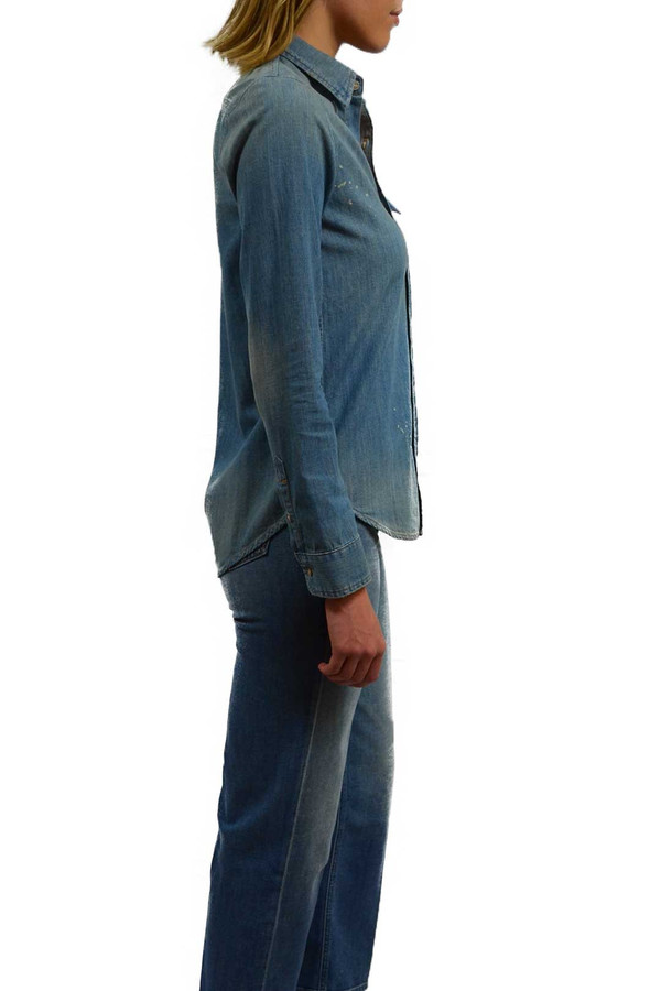 Mother Denim Ripped Foxy Boxy Top Mother Denim Ripped Foxy Boxy Top