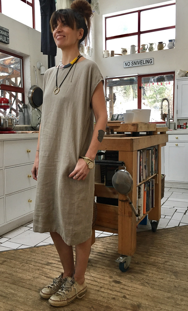 Black Crane back slit open dress Black Crane back slit open dress