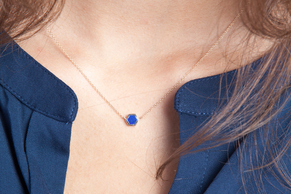 Shahla Karimi Mini Honey Necklace with Lapis Shahla Karimi Mini Honey Necklace with Lapis