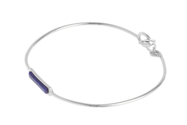 Shahla Karimi Bar Bangle with Lapis Shahla Karimi Bar Bangle with Lapis