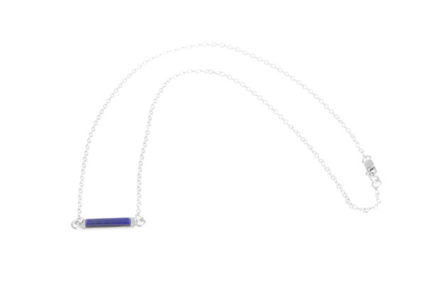 Shahla Karimi Bar Necklace with Lapis Shahla Karimi Bar Necklace with Lapis