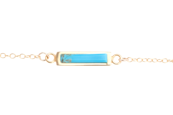Shahla Karimi Bar Necklace with Turquoise Shahla Karimi Bar Necklace with Turquoise