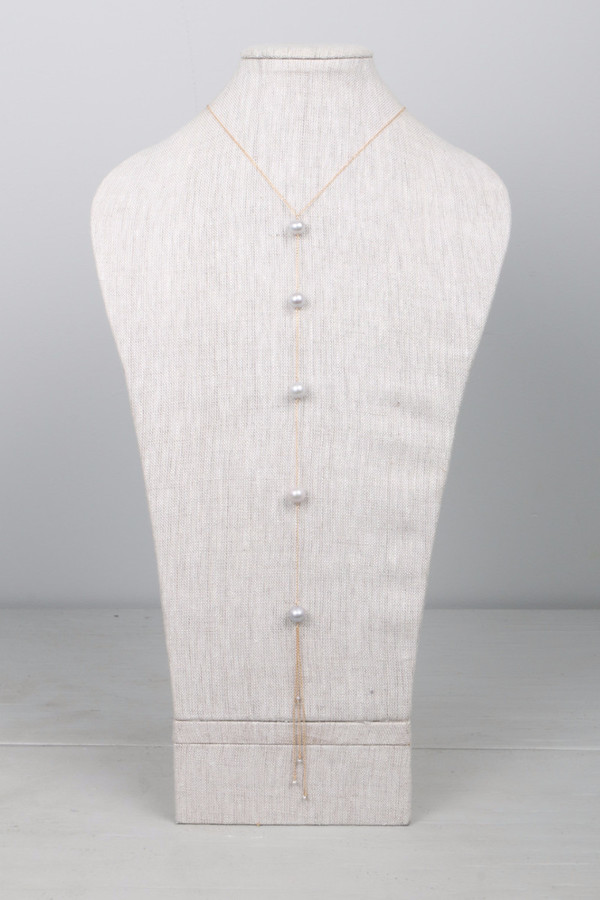 Dafne Pearl Lariat Necklace Dafne Pearl Lariat Necklace