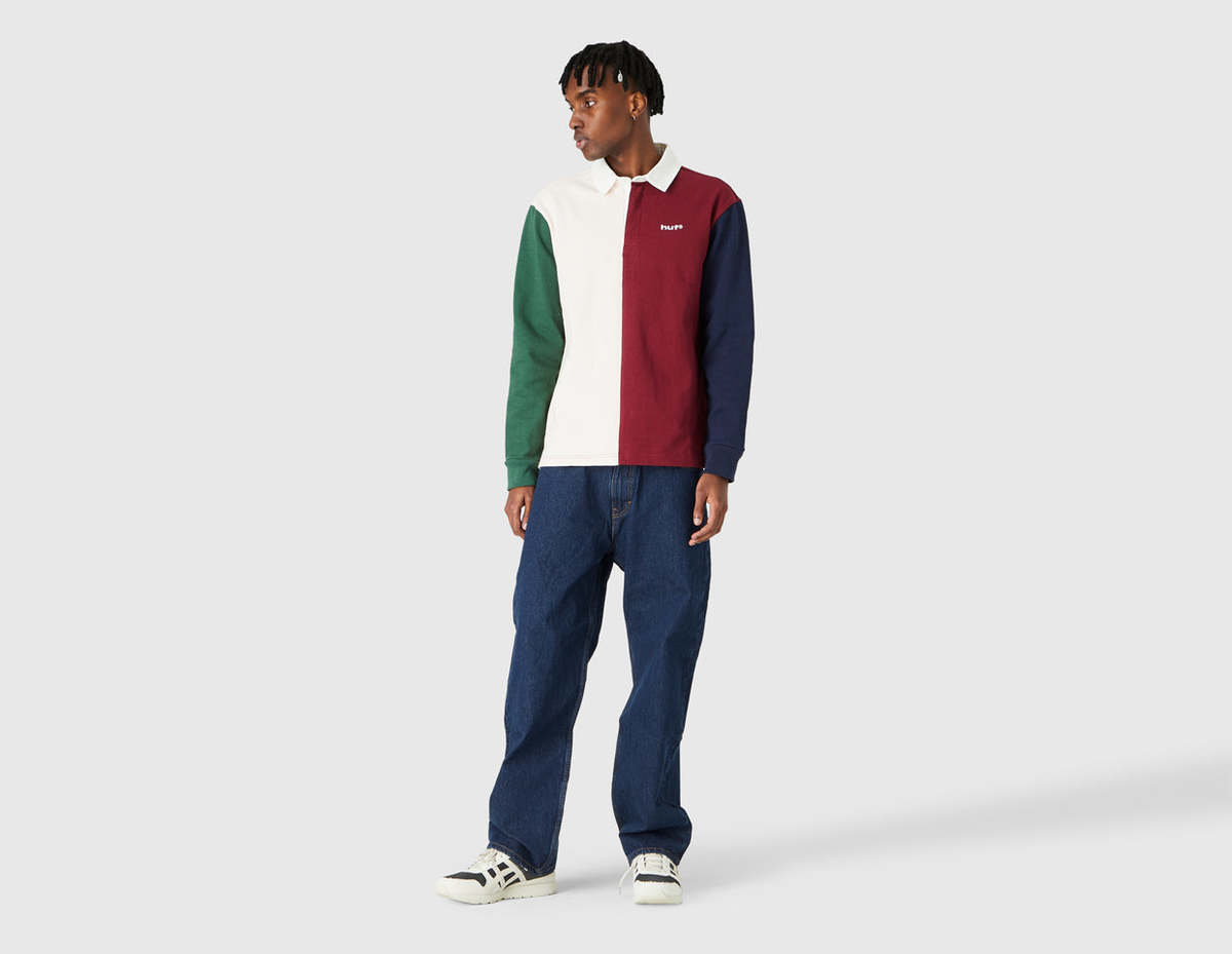 HUF Mick Colour Block Rugby Shirt 