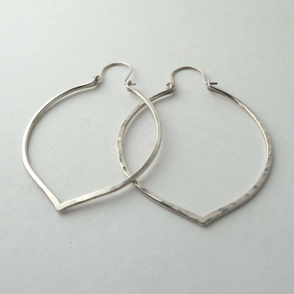 Silversheep Jewelry Lotus Petal Hoop Silversheep Jewelry Lotus Petal Hoop