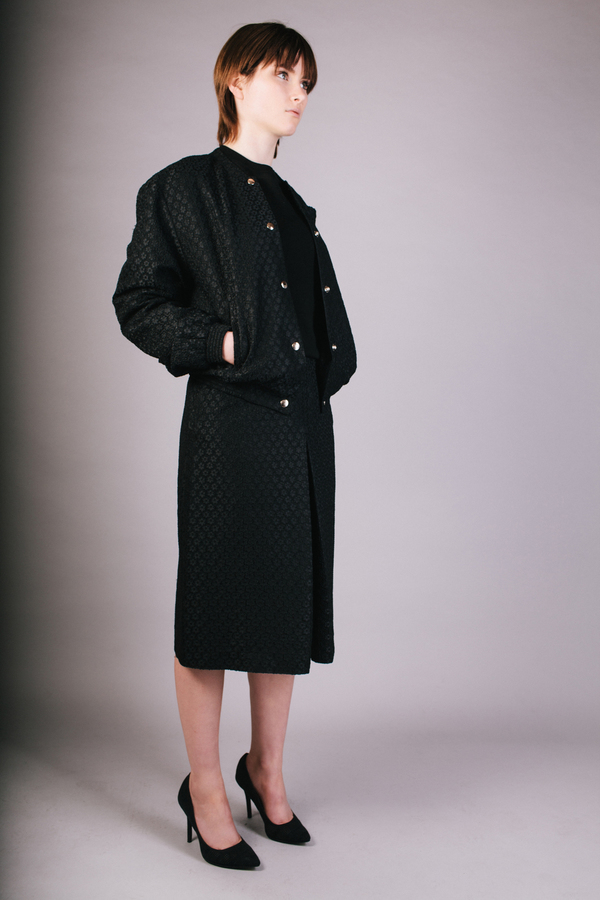Peter Jensen x Peanuts Black Jacquard Bomber Peter Jensen x Peanuts Black Jacquard Bomber
