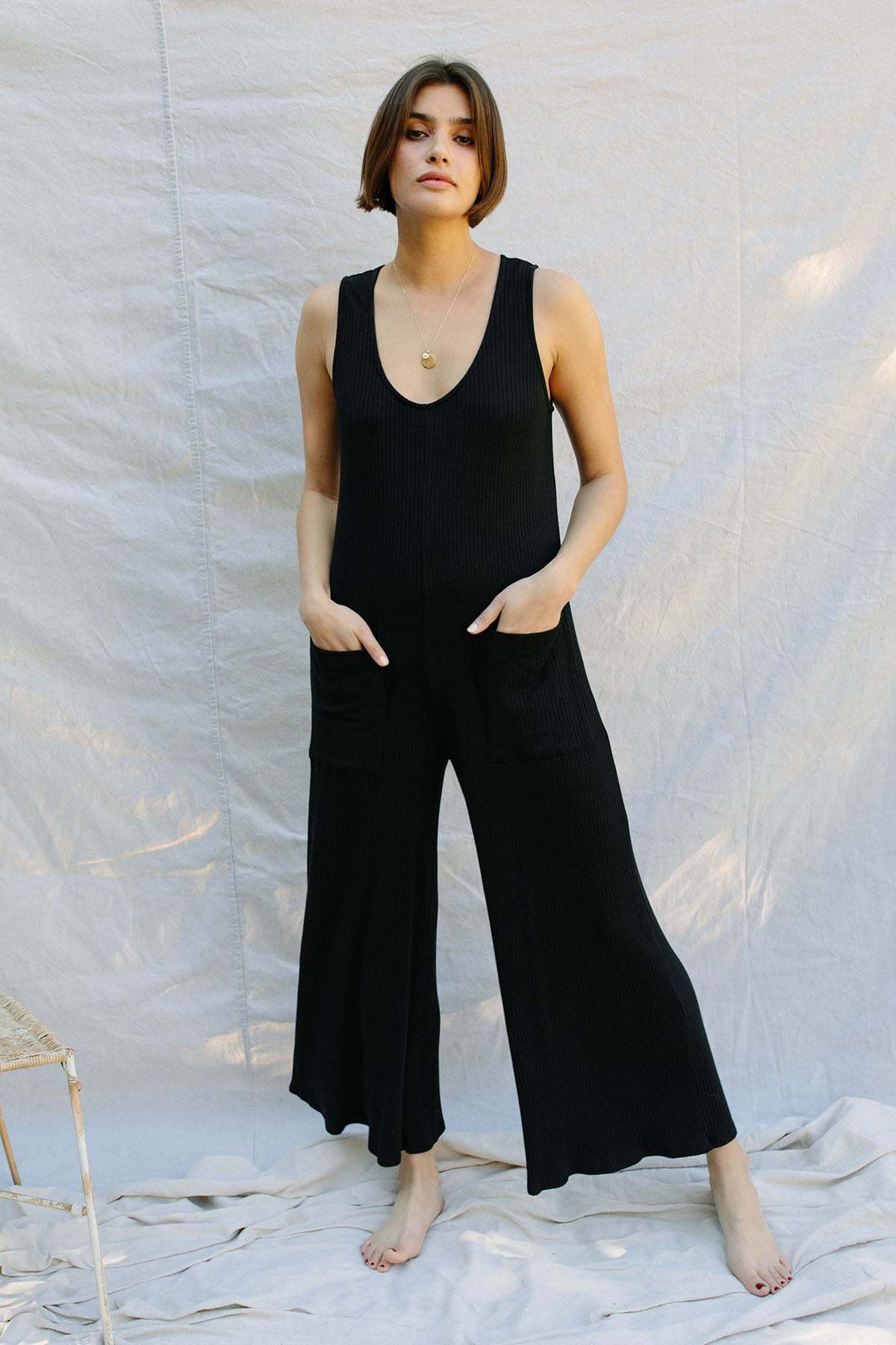 Rachel Pally Rib Remy Jumpsuit - black 