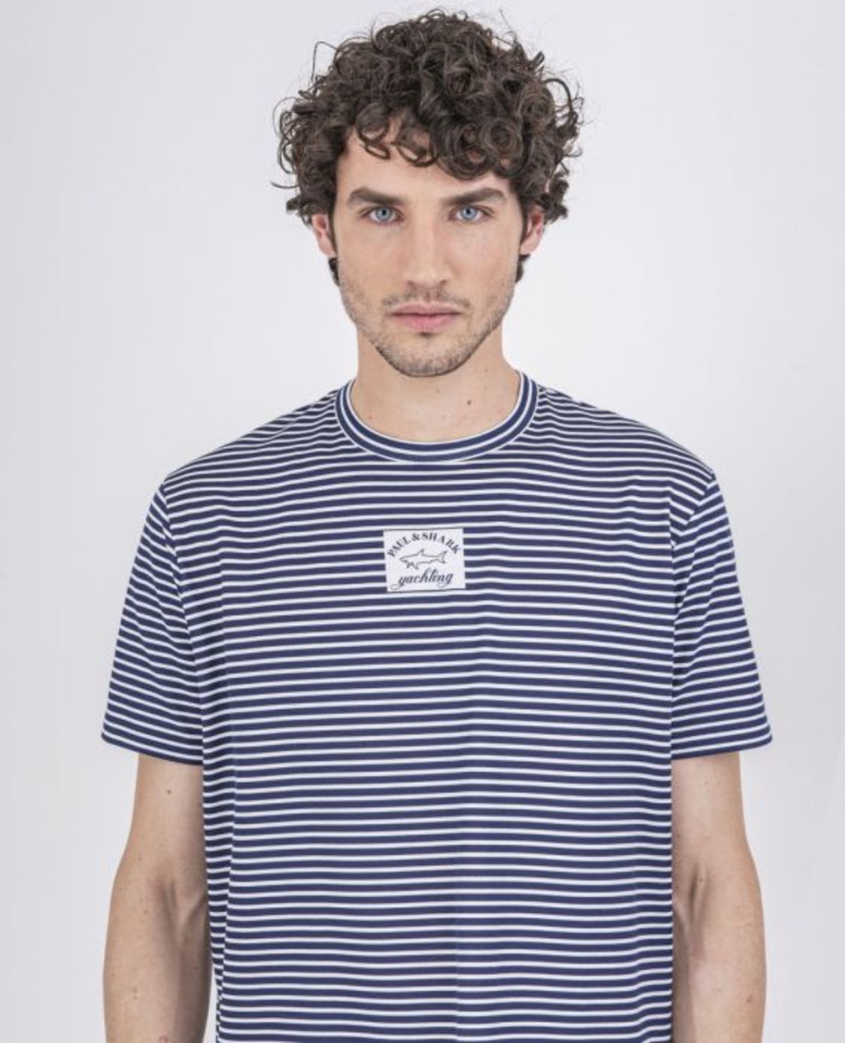 Shark Striped T-Shirt - Navy/White 
