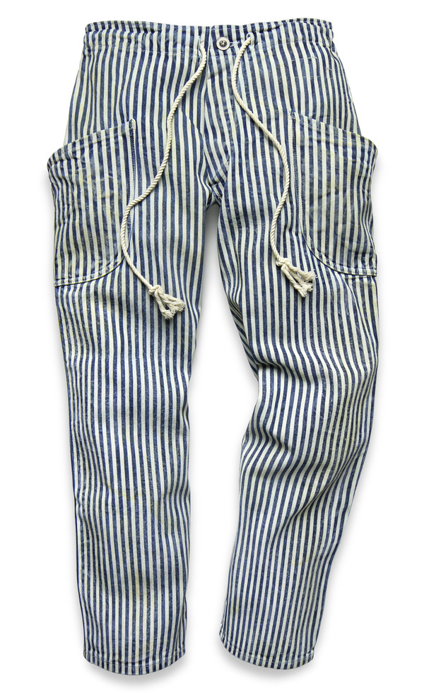 FORTUNE GOODS INDIGO STRIPE SURF PANT FORTUNE GOODS INDIGO STRIPE SURF PANT