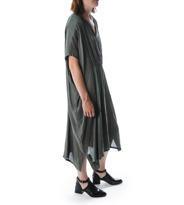 Raquel Allegra Satin Twill Kaftan Dress Raquel Allegra Satin Twill Kaftan Dress