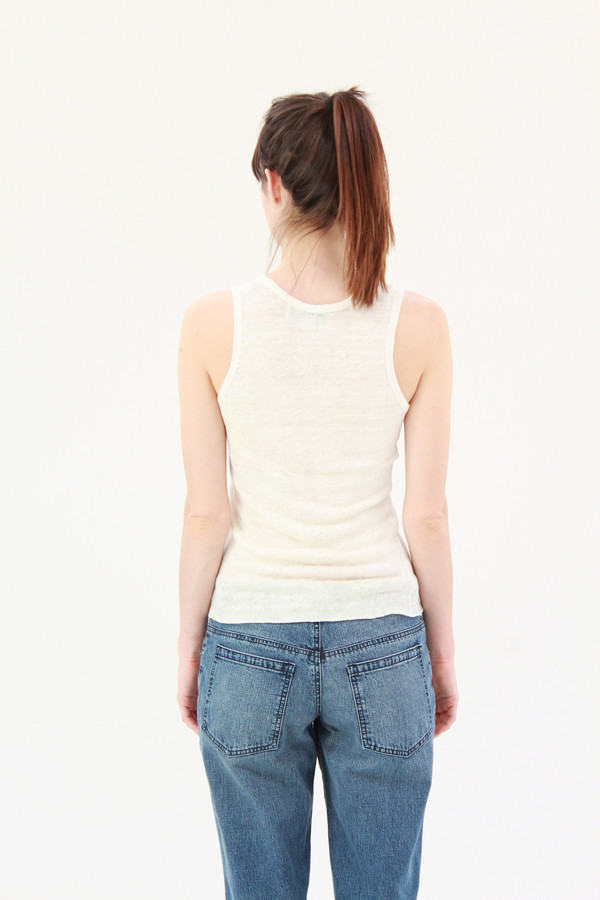 Beklina Linen Tank White Beklina Linen Tank White