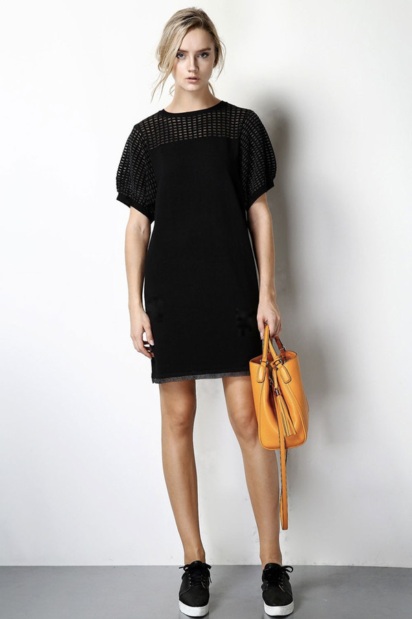 Few Moda Ice Silk Knit Sheer Dress Few Moda Ice Silk Knit Sheer Dress