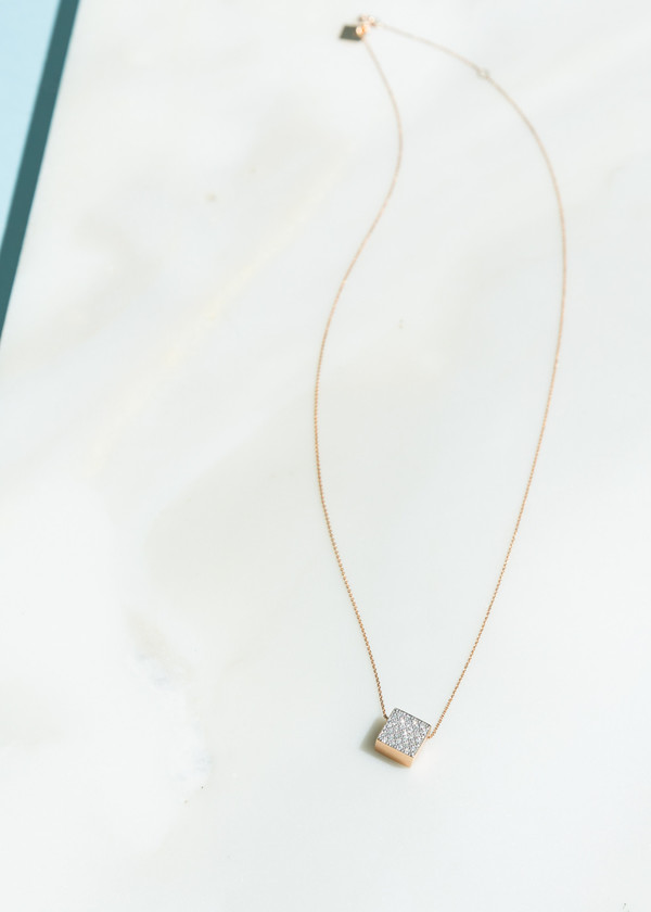 Ginette NY Diamond Ever Square Necklace Ginette NY Diamond Ever Square Necklace