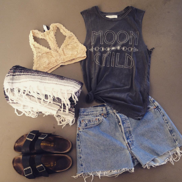 Daydreamer LA Moon Child Tank Top Daydreamer LA Moon Child Tank Top
