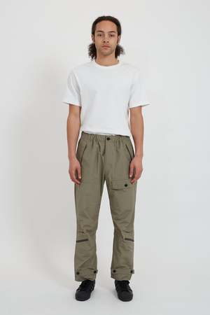 n-hoolywood PLEATED WIDE EASY SLACKS - GRAY | Garmentory