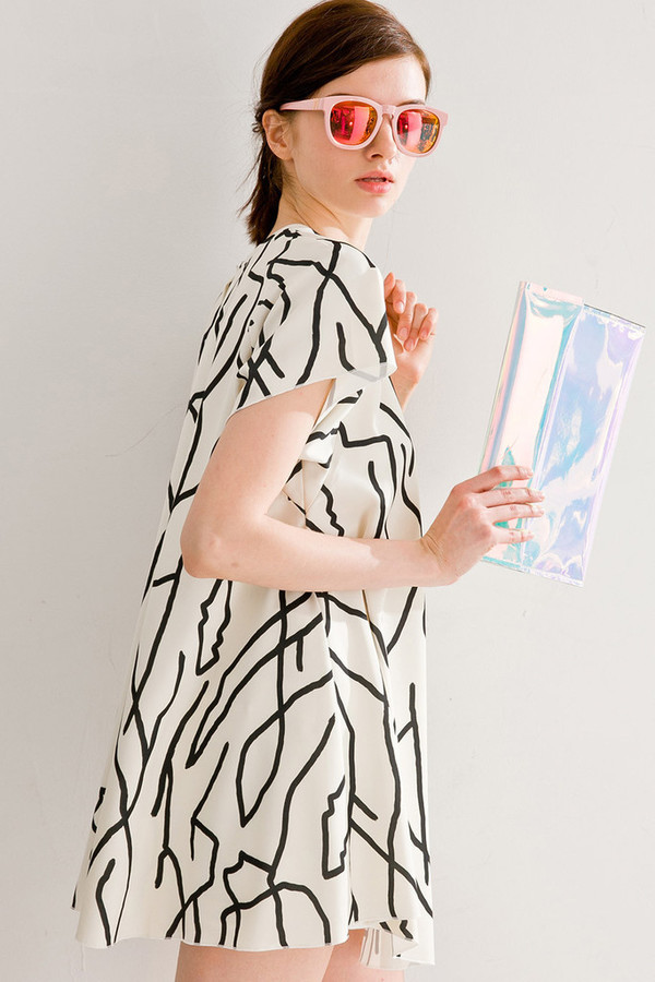 Few Moda Abstract Print Doll Dress Few Moda Abstract Print Doll Dress