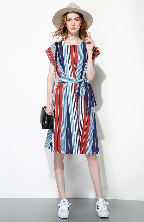 Few Moda Vertical Stripes Dress Few Moda Vertical Stripes Dress